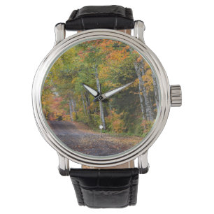 Leaf Strewn Gravel Road With Autumn Colour Watch