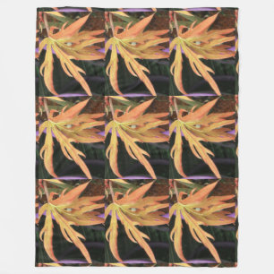 Leaf Study 2 Fleece Blanket
