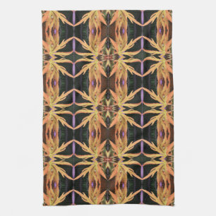 Leaf Study Pattern Tea Towel
