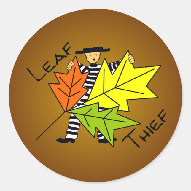 Leaf Thief Stickers for Composters (Front)