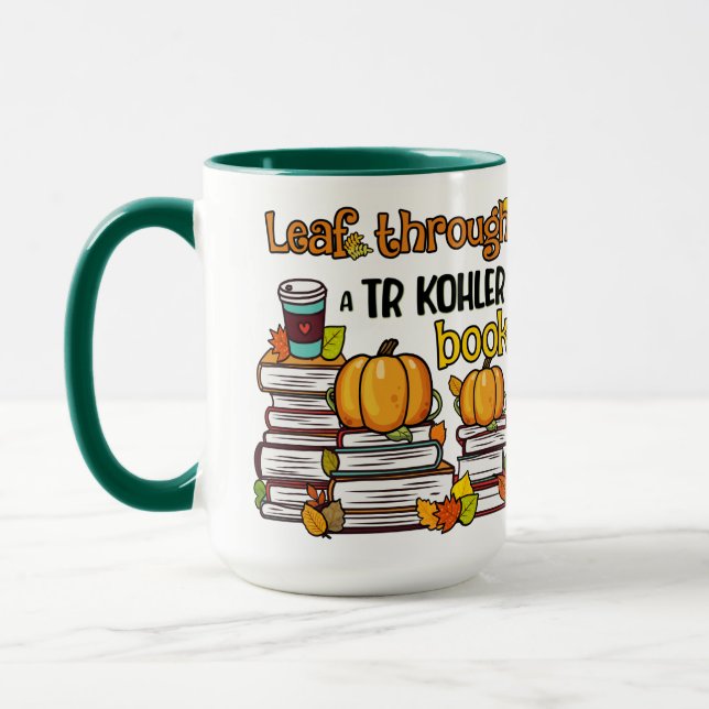 Leaf Through A TR Kohler Book Mug (Left)