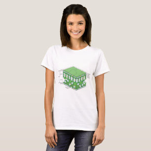 Leaf Tissue Structure Plant Cell Diagram Chart T-Shirt