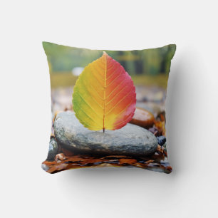 Leaf Tranquil Peaceful Nature Serene Cushion