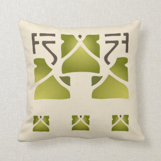 Leaf Trio Stencil Cushion