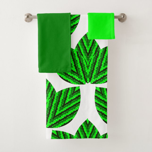 Leaf Trios  Bath Towel Set (Insitu)