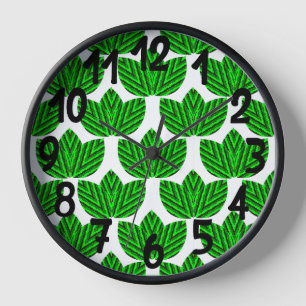 Leaf Trios  Clock
