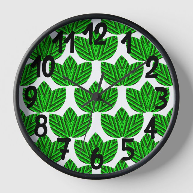 Leaf Trios  Clock (Front)