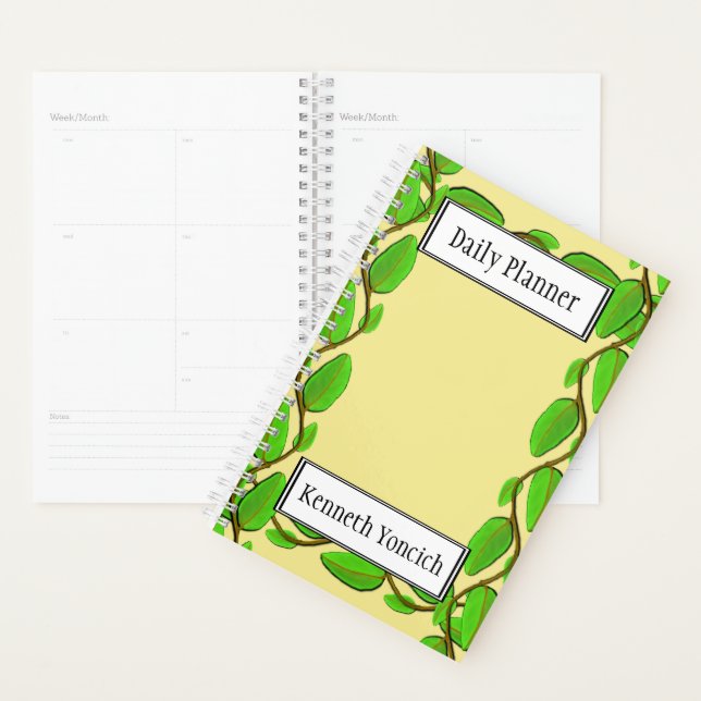 Leaf Vine Border by Kenneth Yoncich Planner (Display)