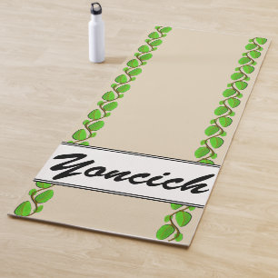 Leaf Vine Border by Kenneth Yoncich Yoga Mat
