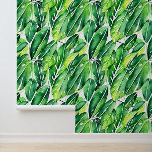 Leaf wall mural seamless repeating pattern