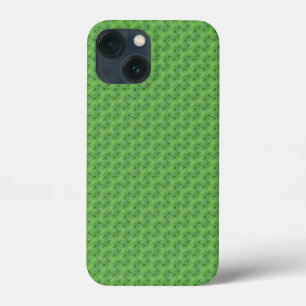 Leaf with water drops pattern iPhone 13 mini case