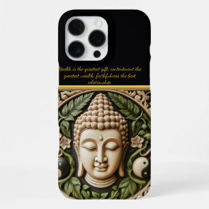 Leaf & Yin Yang Carving AI Art iPhone 16 Pro Max Case