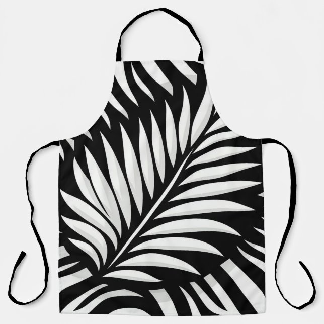 Leaf Zebra Stripes style  Apron (Front)