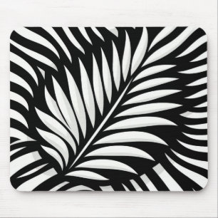 Leaf Zebra Stripes style Mouse Pad