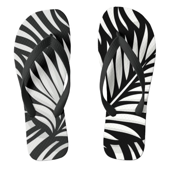 Leaf Zebra Stripes style  Thongs (Footbed)