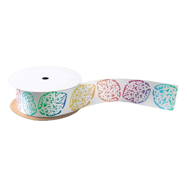 Leafes Rainbow Satin Ribbon (Spool)