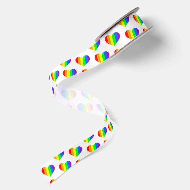 Leafes Rainbow Satin Ribbon (Front+Back)