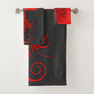 Leafy 4 bath towel set