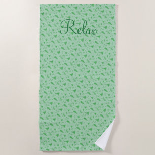 Leafy Beach Towel