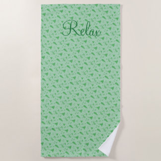 Leafy Beach Towel