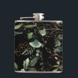 Leafy Botanical Eucalyptus Modern Greenery Branch Hip Flask<br><div class="desc">Leafy Botanical Eucalyptus Modern Greenery Branch Groomsmen Flask. This will be part of suite.

#pampasgrass
#junglewedding
#jungleinvitation
#coralwedding
#weddingmenu
#desertwedding
#lasvegaswedding
#terracottawedding
#peachwedding
#pampasweddingmenu
#pampas
#terracotta
#coral
#peach
#naturalwedding
#driedgrass
#driedpampas
#wabisabiwedding
#naturewedding</div>