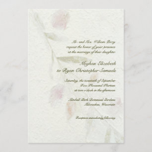 Leafy Botanical Natural Garden Wedding Invitation