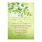Leafy Branch Camping or Nature Wedding Invitation