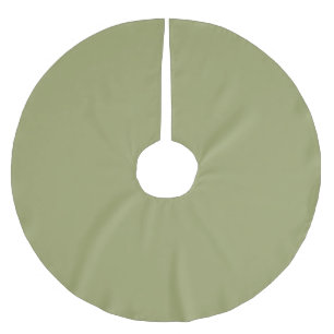 Leafy Brushwood Green Brushed Polyester Tree Skirt