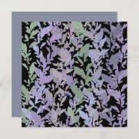 Leafy Creeping Vine Drawing Pattern With Pastels