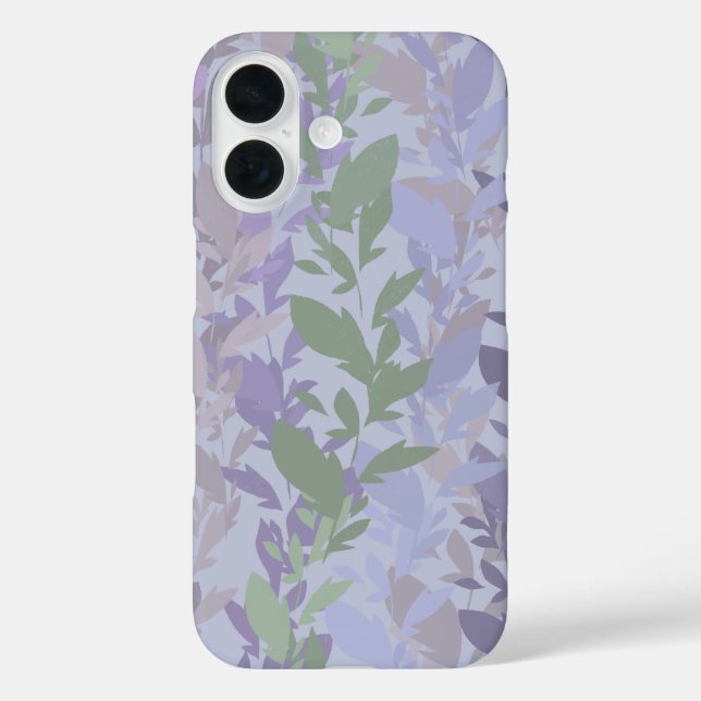 Leafy Creeping Vine Drawing Pattern With Pastels Case-Mate iPhone Case (Back)