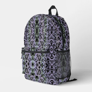 Leafy Creeping Vine Drawing Pattern With Pastels Printed Backpack