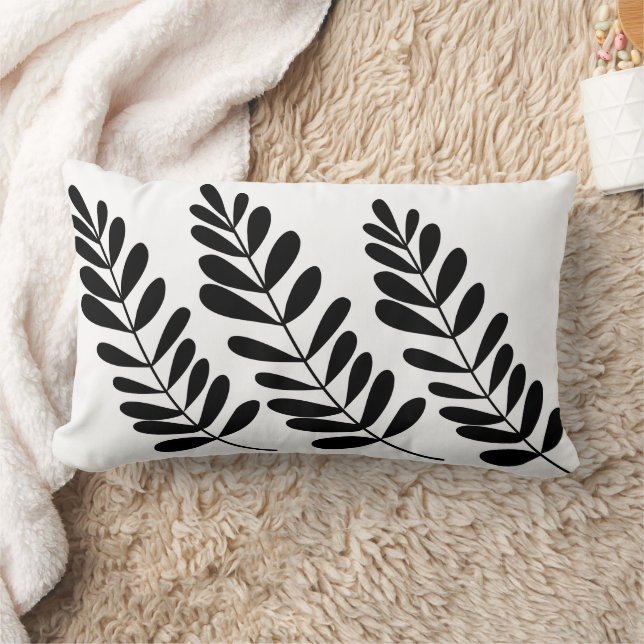 Leafy Design Lumbar Cushion (Blanket)