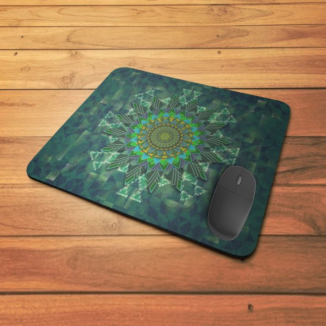 Leafy floral square stick puzzle parameterisation mouse pad (Creator Uploaded)