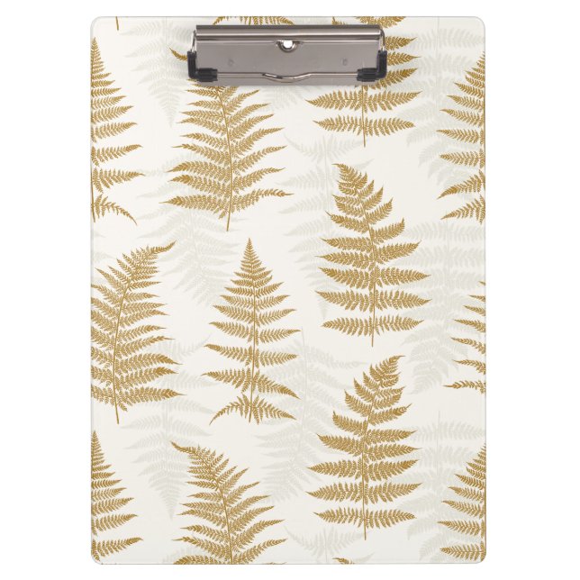 Leafy Focus Warm Neutral Clipboard (Front)