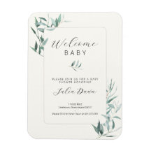 Leafy Gender Neutral Baby Shower Invitation