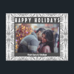 Leafy Geometric Stars CUSTOM PHOTO Holiday Postcard<br><div class="desc">Customise this card by adding your own photo and text over the cute background. Check my shop for more colours and designs or let me know if you'd like something custom. Thanks for shopping with me!</div>