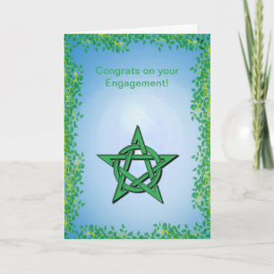 Leafy Glade Pagan Handfasting Congratulations Card