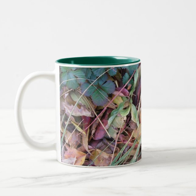 Leafy Goodness Two-Tone Coffee Mug (Left)
