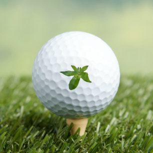"Leafy Haven: A Small Green Frog on a Grape Leaf" Golf Balls