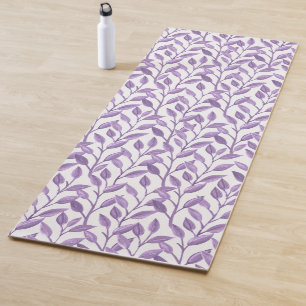 Leafy Lavender Vines   Tranquil Yoga Mat