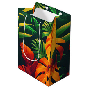 LEAFY LEAVES NATURE GARDEN MEDIUM GIFT BAG