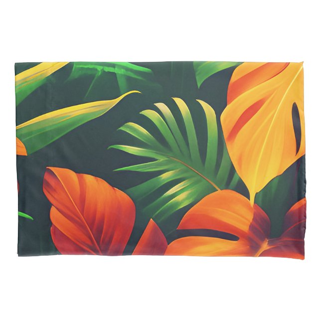LEAFY LEAVES NATURE GARDEN PILLOWCASE (Front)