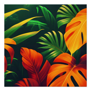 LEAFY LEAVES NATURE GARDEN POSTER