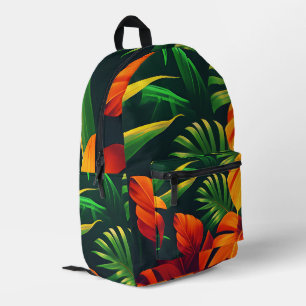 LEAFY LEAVES NATURE GARDEN PRINTED BACKPACK