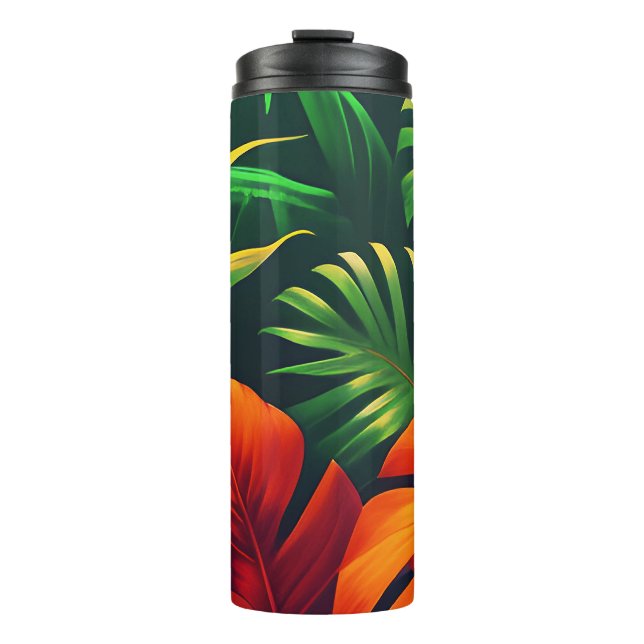 LEAFY LEAVES NATURE GARDEN THERMAL TUMBLER (Front)