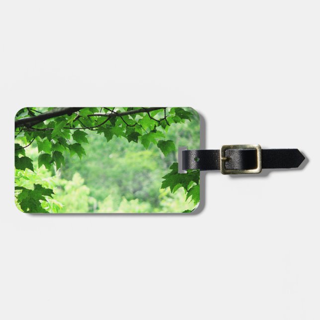 Leafy Luggage Tag (Front Horizontal)