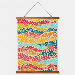 Leafy Mosaic Hanging Tapestry