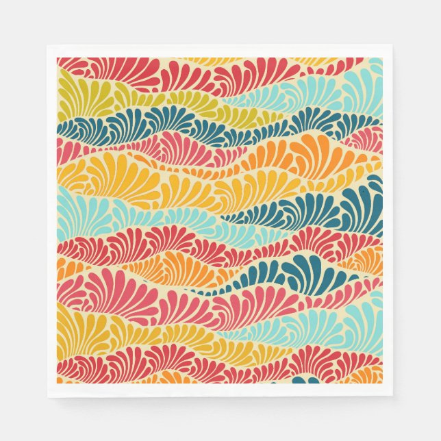 Leafy Mosaic Napkin (Front)
