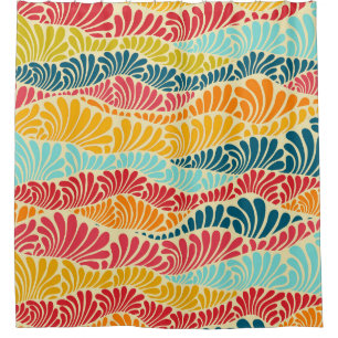 Leafy Mosaic Shower Curtain