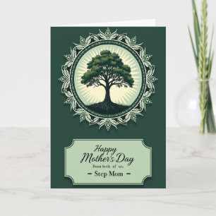 Leafy Mothers Day Mandala Card